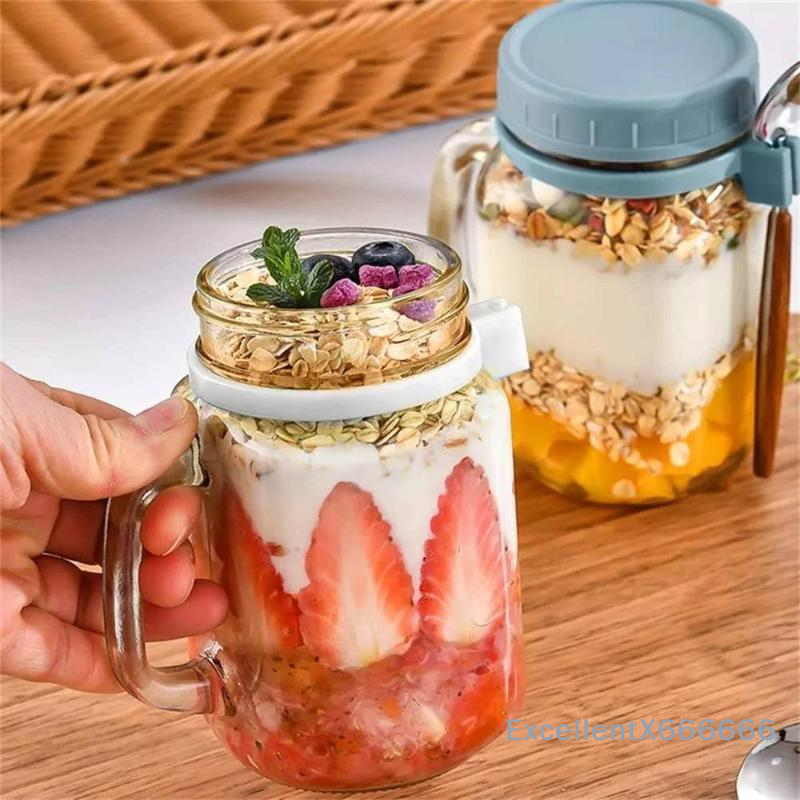 500ml Glass Container for Over - Meal Prep Jars With Lids review and price