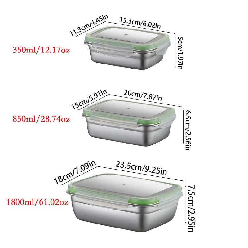 304 Stainless Steel Lunch Box  - Stainless Bento Box review and price