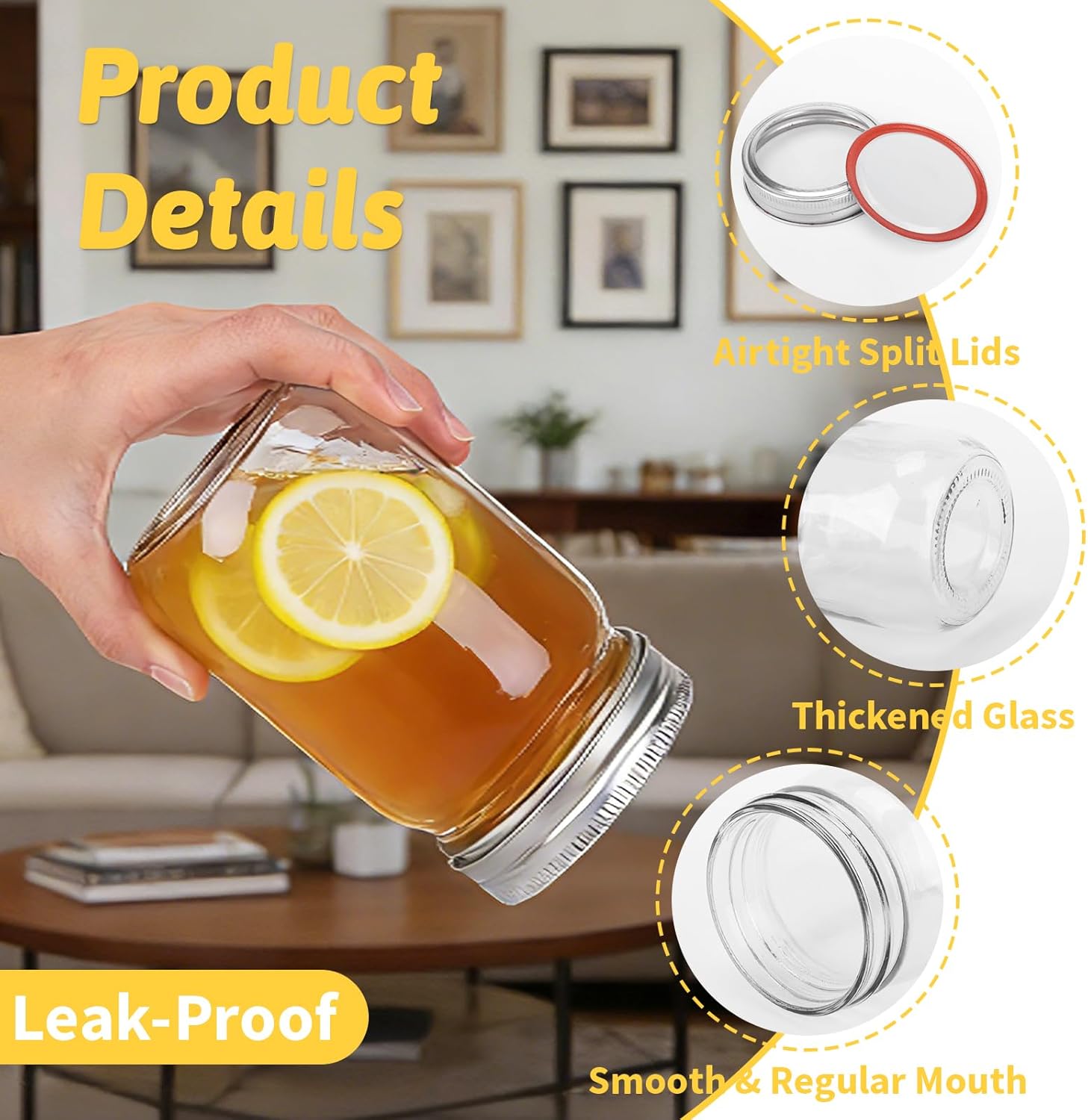12 oz    Jars with Lids 20 Pac - Meal Prep Jars With Lids review and price