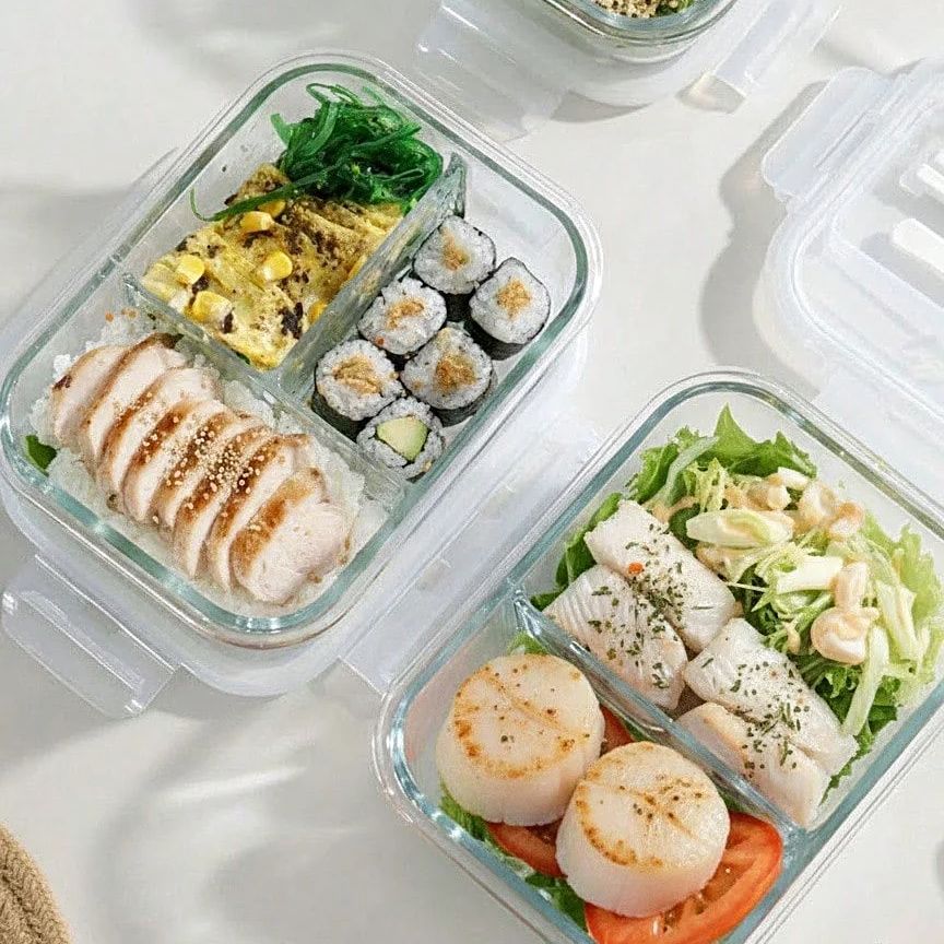 Glass Food Storage Container W - Meal Prep Jars With Lids review and price
