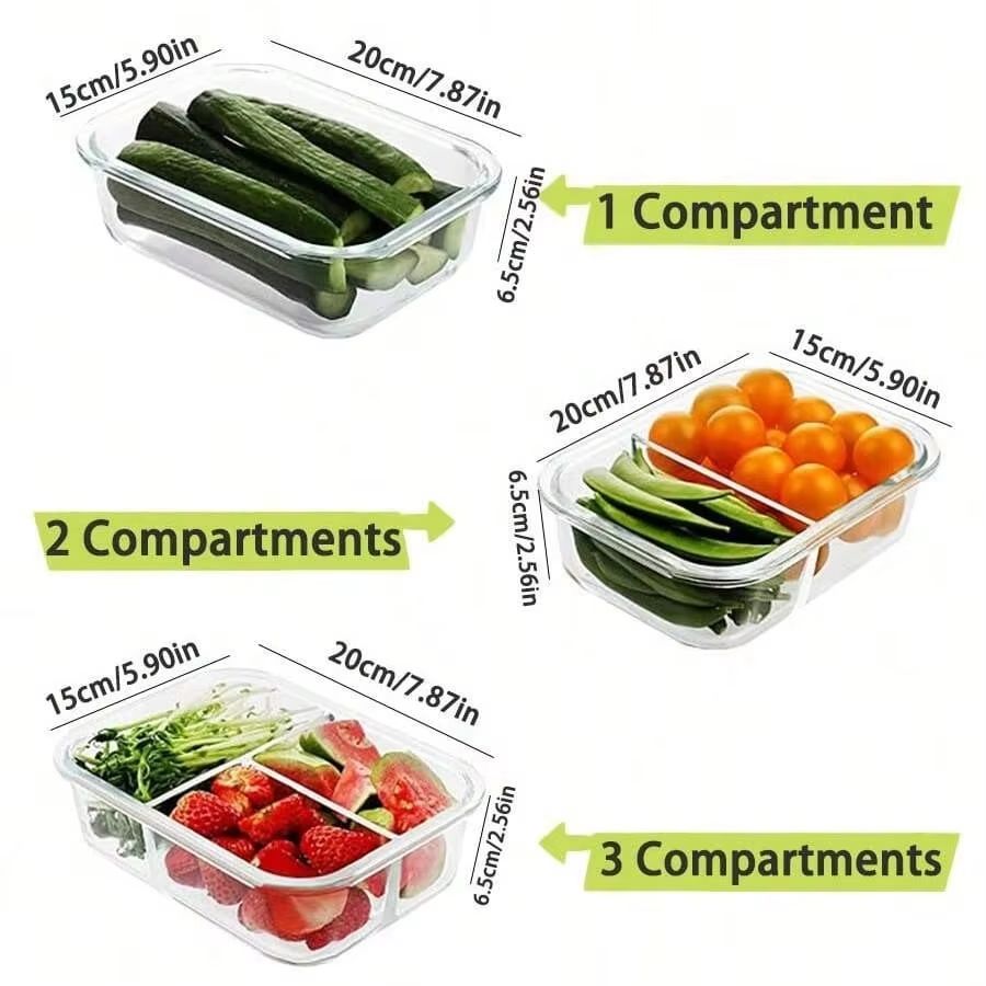 Glass Food Storage Container W - Meal Prep Jars With Lids review and price