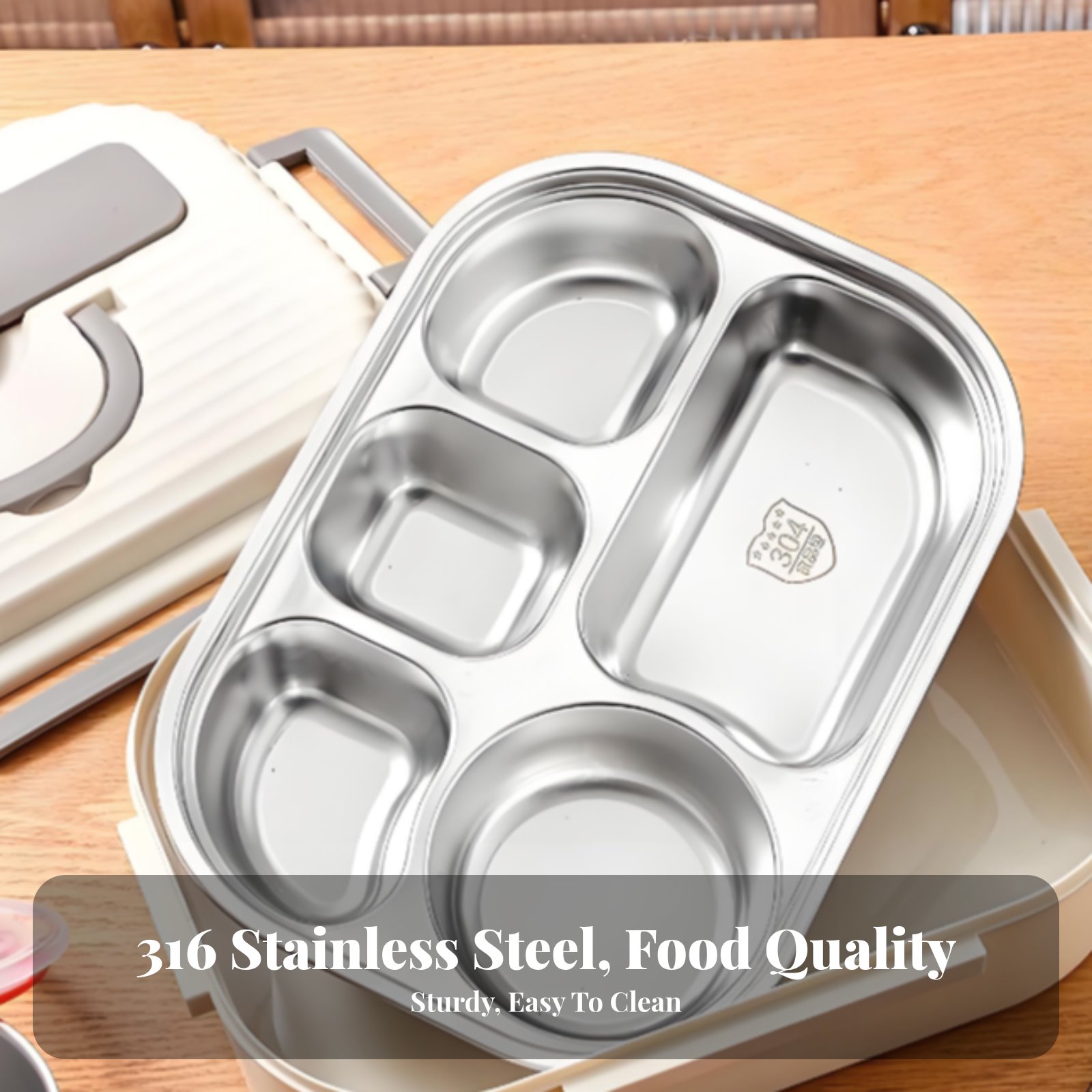 316 Stainless Steel Lunch Box, - Stainless Bento Box review and price