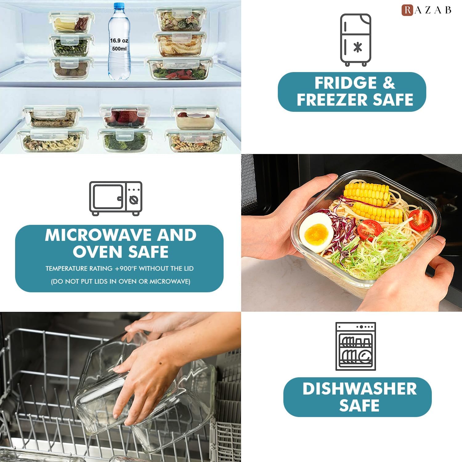 24 Pc Airtight Glass Food Stor - Meal Prep Freezer review and price