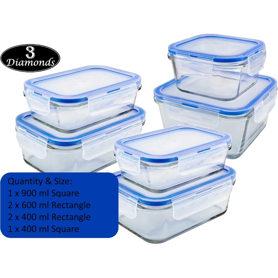Glass Containers BPA-Free Lock - Meal Prep Freezer review and price