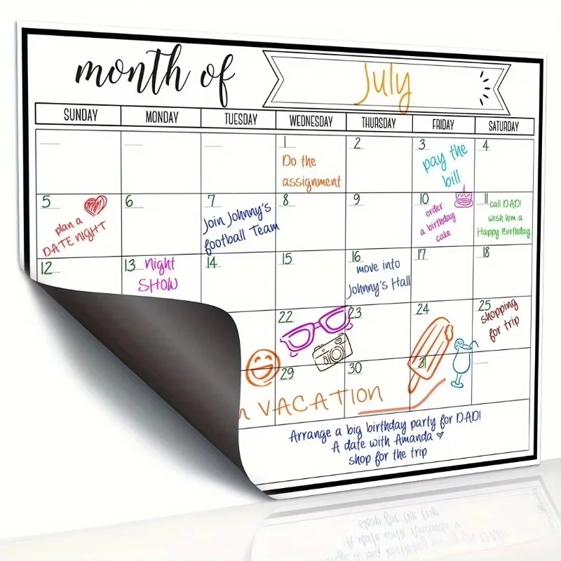 Magnetic Fridge Calendar & Pla - Meal Prep Weekly review and price