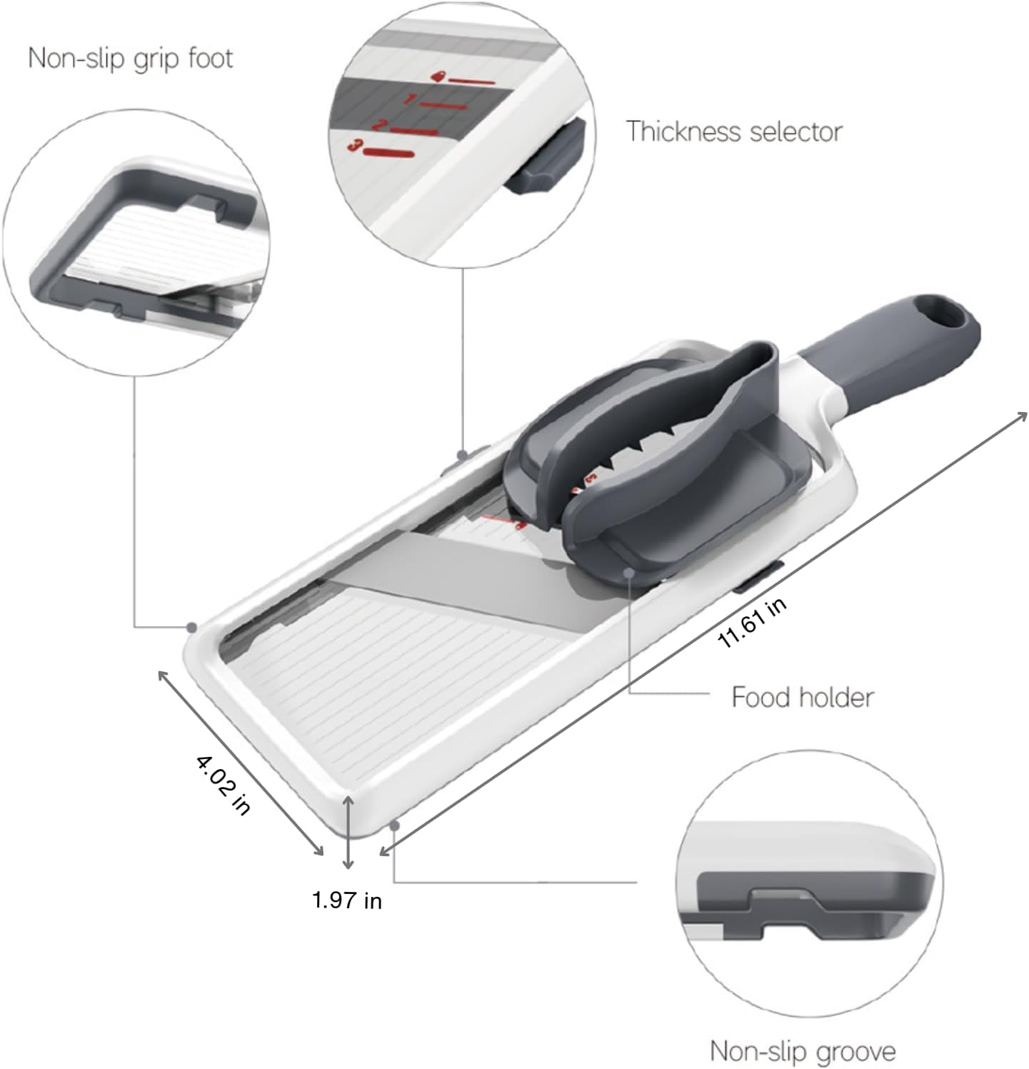 Adjustable Mandoline Slicer –  - Mandoline Slicer Guard review and price