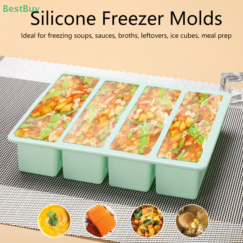 Silicone Freezer Molds With Li - Meal Prep Oatmeal review and price
