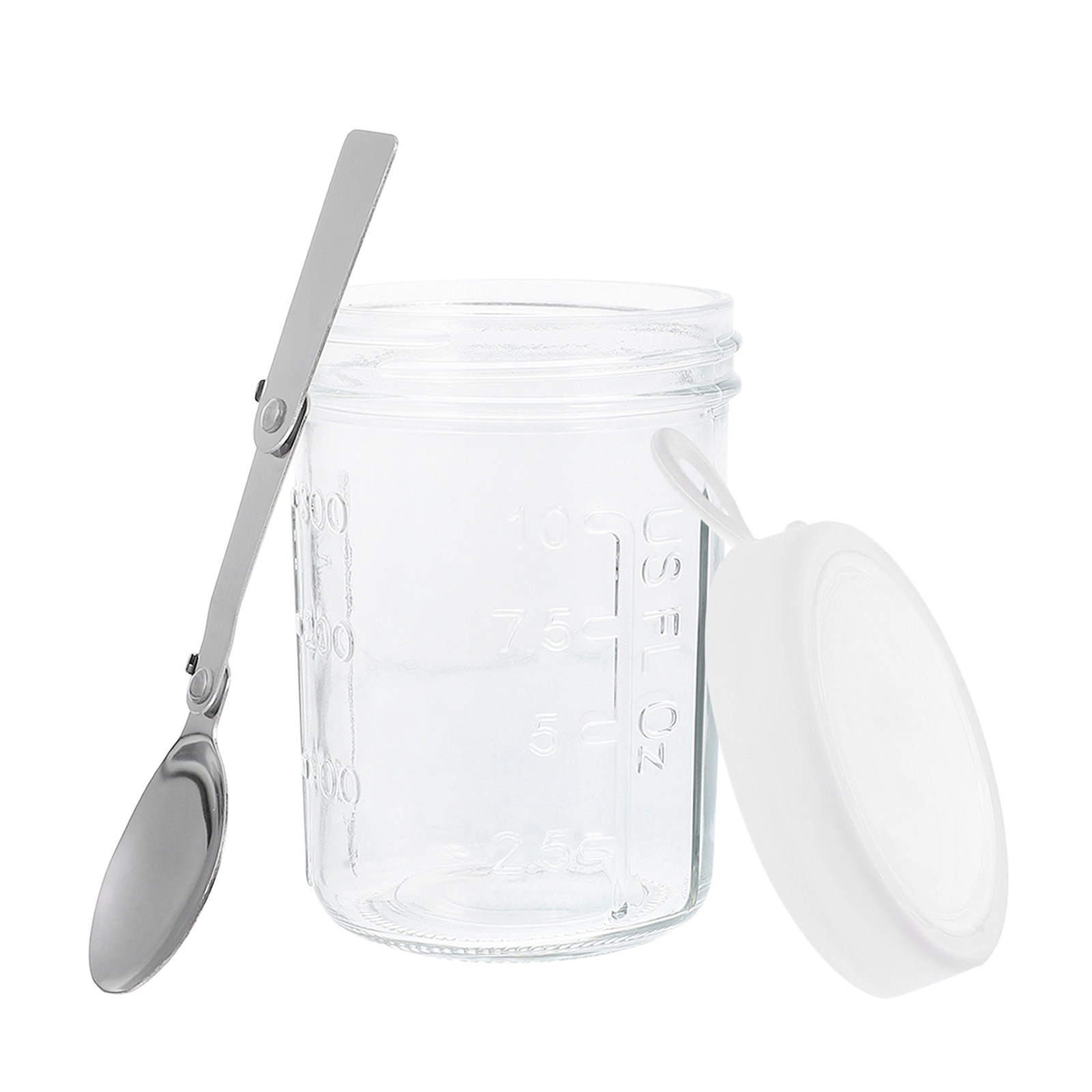 Glass Oatmeal Jar Container 35 - Meal Prep Jars With Lids review and price