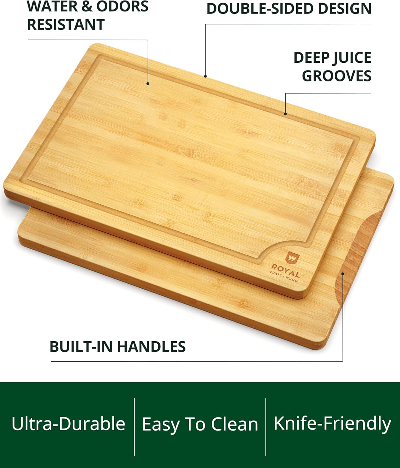 Bamboo Cutting Board for Kitch - Meal Prep Juice review and price