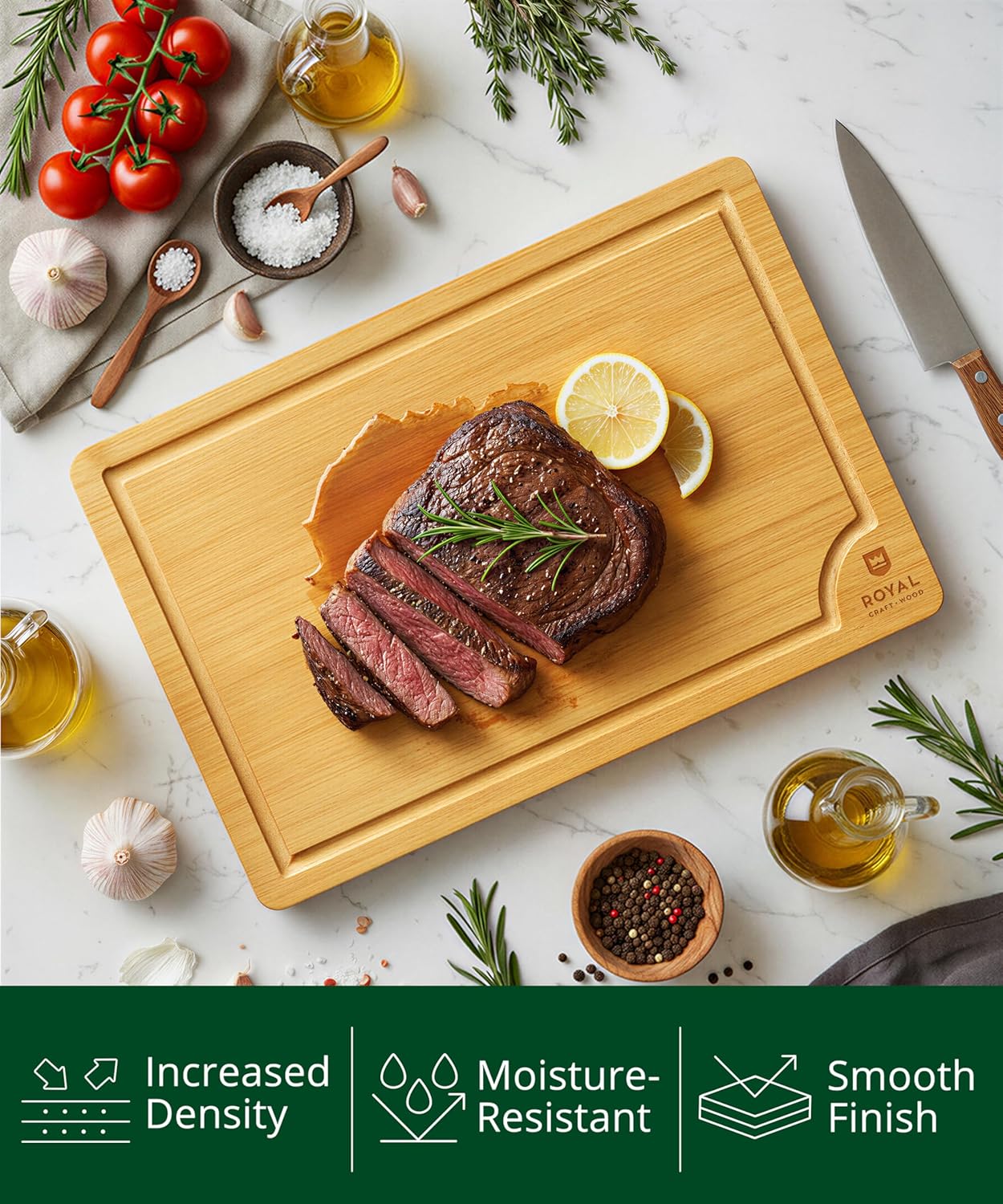 Bamboo Cutting Board for Kitch - Meal Prep Juice review and price