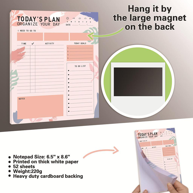 Magnetic Daily Planner Notepad - Meal Prep Weekly review and price