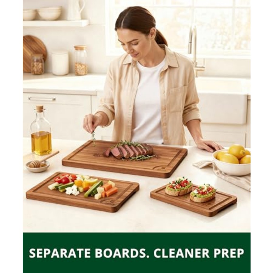 Wooden Cutting Boards for Kitc - Meal Prep Juice review and price