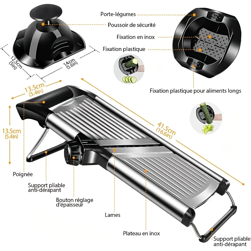 Stainless Steel Mandoline Slic - Mandoline Slicer Guard review and price