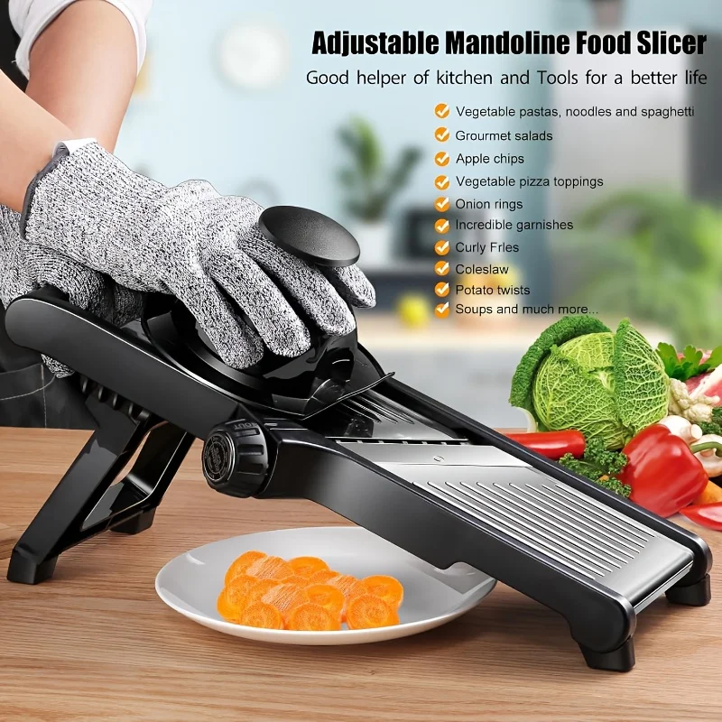 Stainless Steel Mandoline Slic - Mandoline Slicer Guard review and price