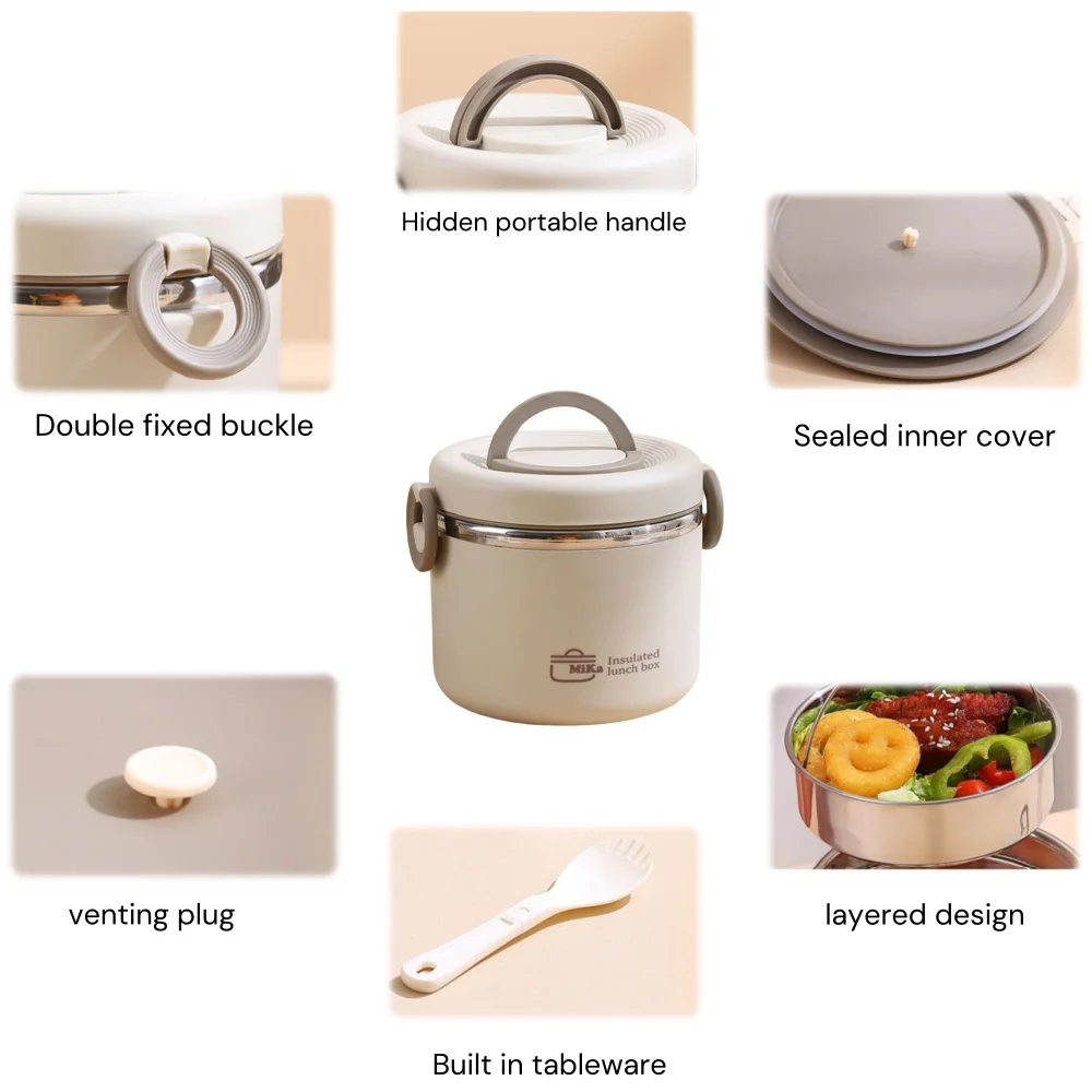 Stainless Thermal Insulation B - Stainless Bento Box review and price