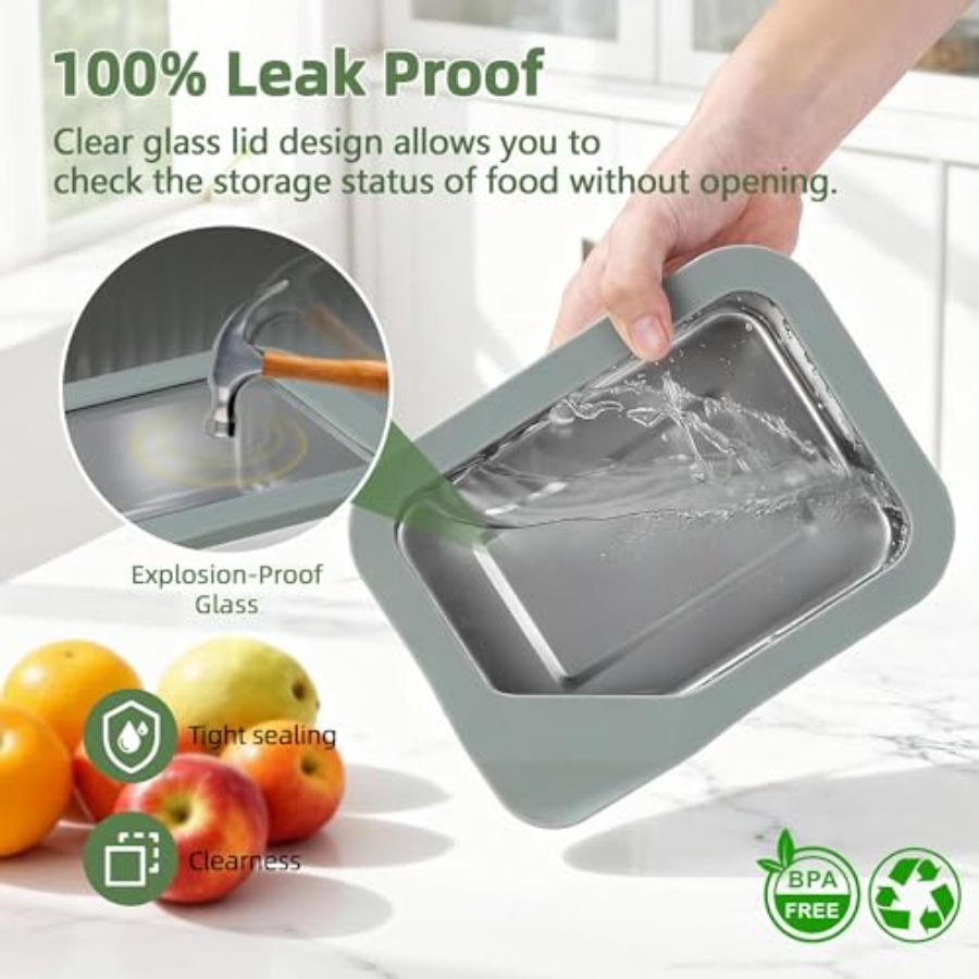 3PCS Stainless Steel Food Stor - Meal Prep Kit review and price
