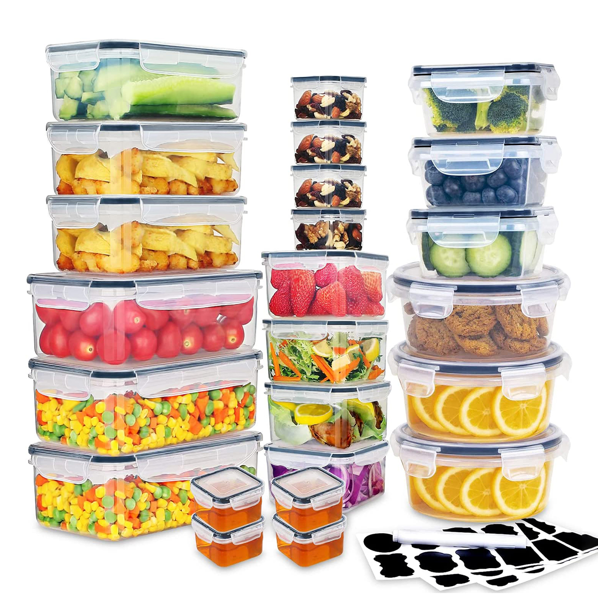 56PCS-Large Family-Size Multi- - Meal Prep Weekly review and price