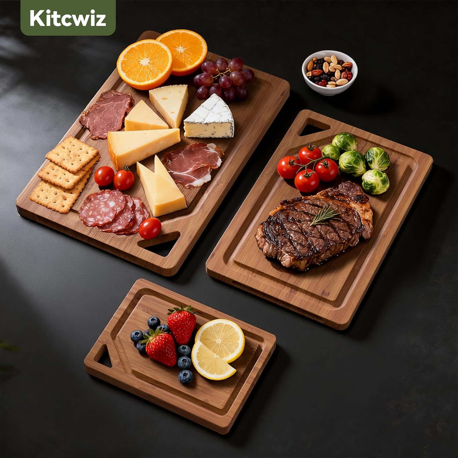 Bamboo Cutting Boards for Kitc - Meal Prep Juice review and price